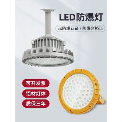 LED防爆灯工矿灯100W隔爆型仓库厂房照明灯射灯nR加油站吊灯灯罩