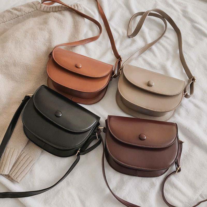 2019春秋jk包包斜挎日系新款立体半圆PU质感马鞍包单肩包复古斜挎|ruв категории Сумки, Г - жа сумки - от Buy2taobao.com для оказания профессиональной услуги покупки агента Taobao