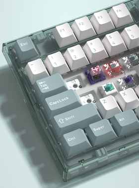 腹灵Q75热插拔机械键盘2.4G蓝牙无线三模游戏办公PC定位板宏驱动