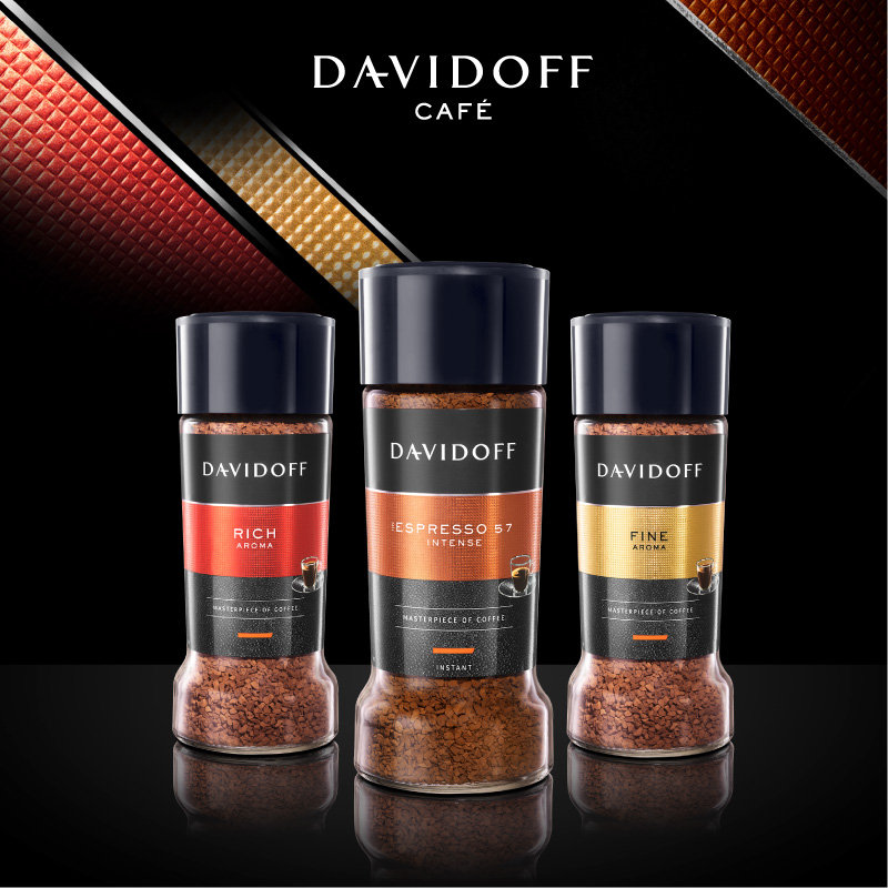 Davidoff大卫杜夫进口美式冻干速溶黑咖啡粉提神无脂无蔗糖添加