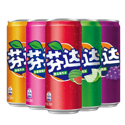 可口可乐12罐多种西瓜水果味饮料