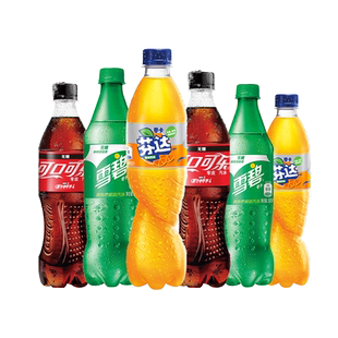 可口可乐 零度可乐+零卡雪碧+芬达零卡 500ml/瓶 无糖饮料可混合
