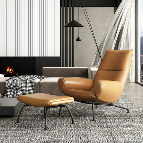 沙发椅轻奢单人意式极简单椅客厅北欧沙发单椅网红设计师单人沙发-封面
