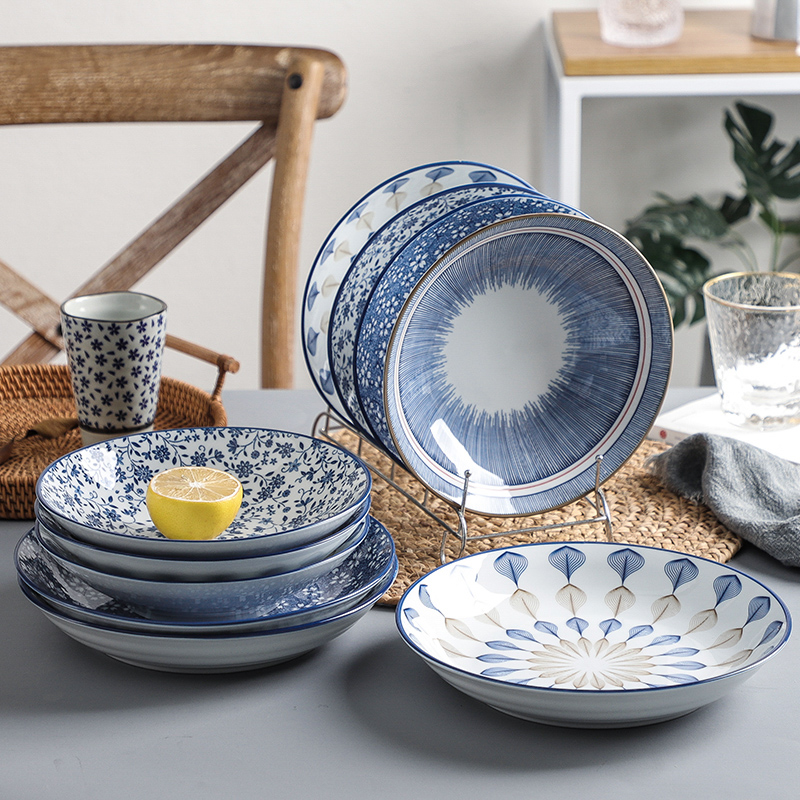 套装家用创意日式餐具汤盘陶瓷