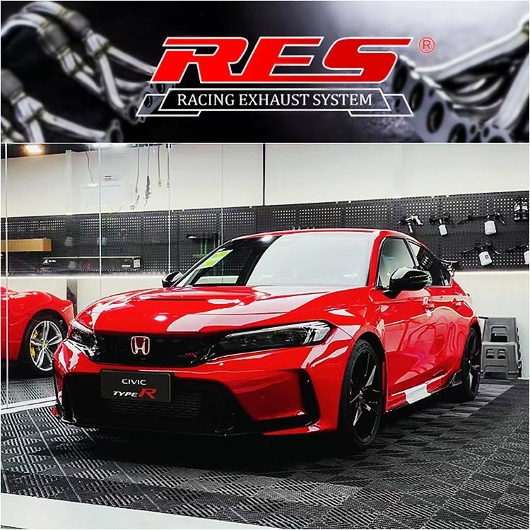 适用思域FL5 Type-R改装MACH5 HJS RES头段直通高流量三元中尾段