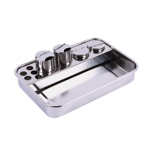 不锈钢换药盘医用治疗盘护士托盘护理输液收纳换药盒方盘器械盘