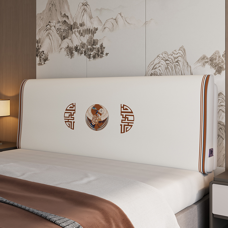 新中式床头软包靠背防撞加厚