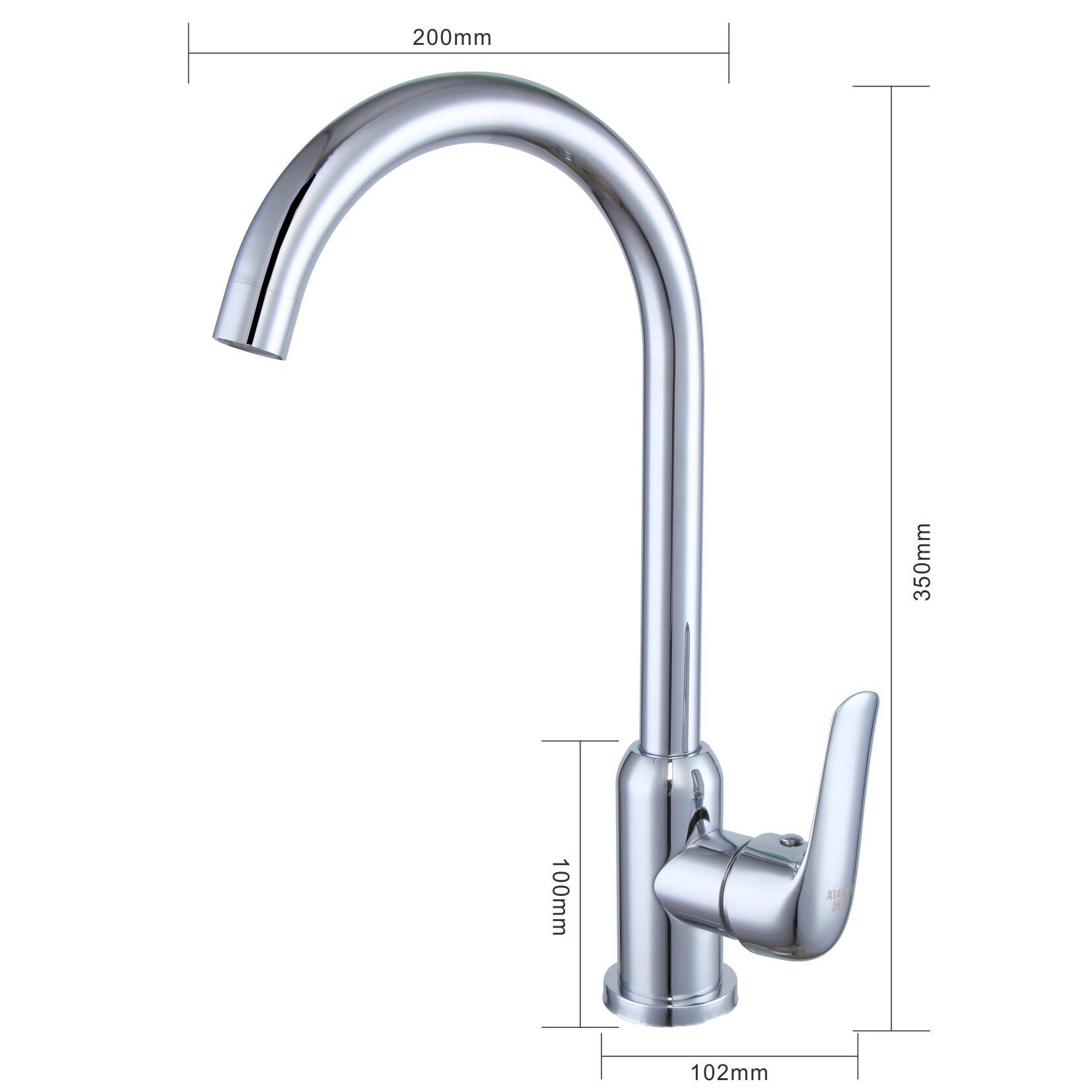 厂家直供电镀不锈钢光头强滚珠大弯菜盆冷热水龙头