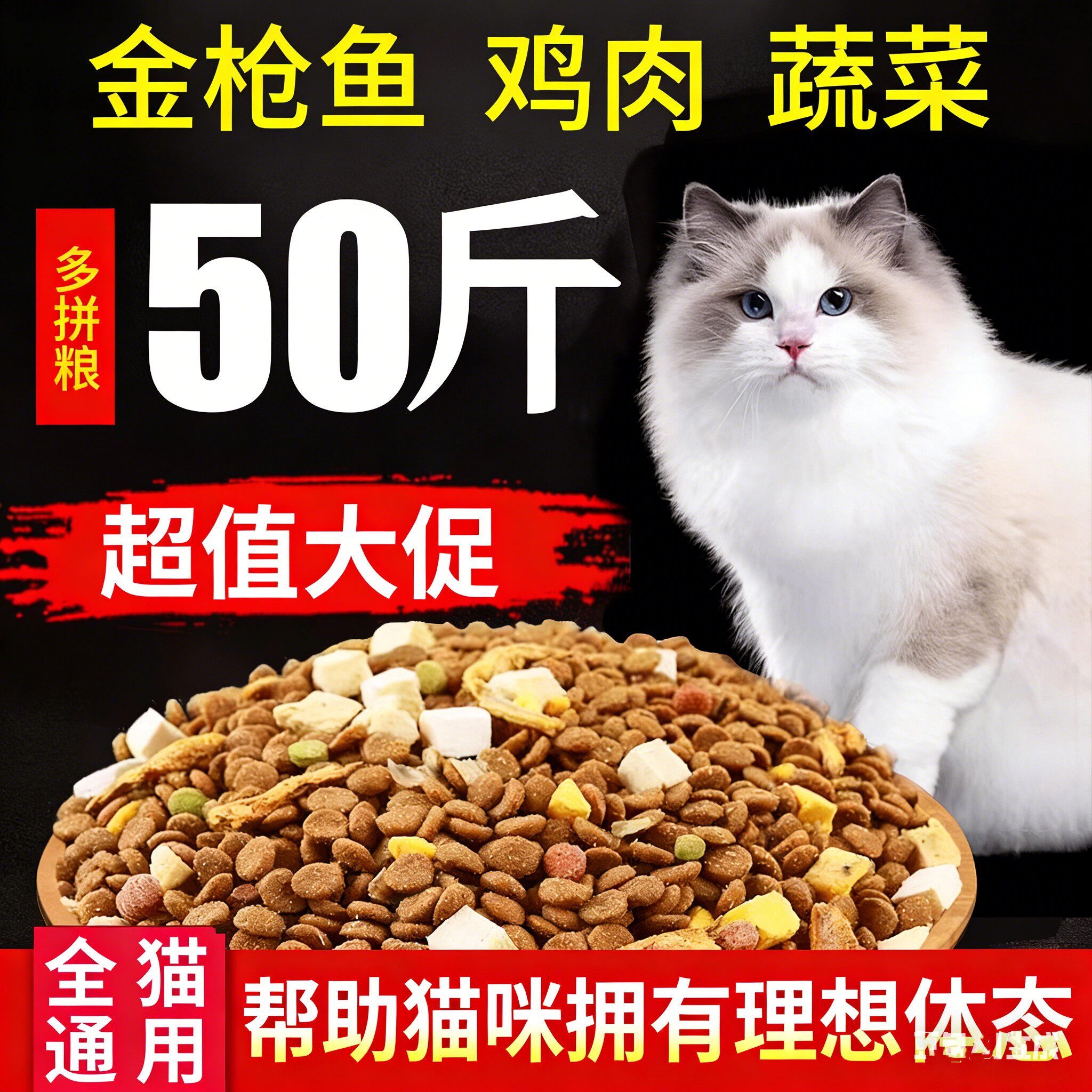猫粮成幼猫通用营养长肉实惠猫粮