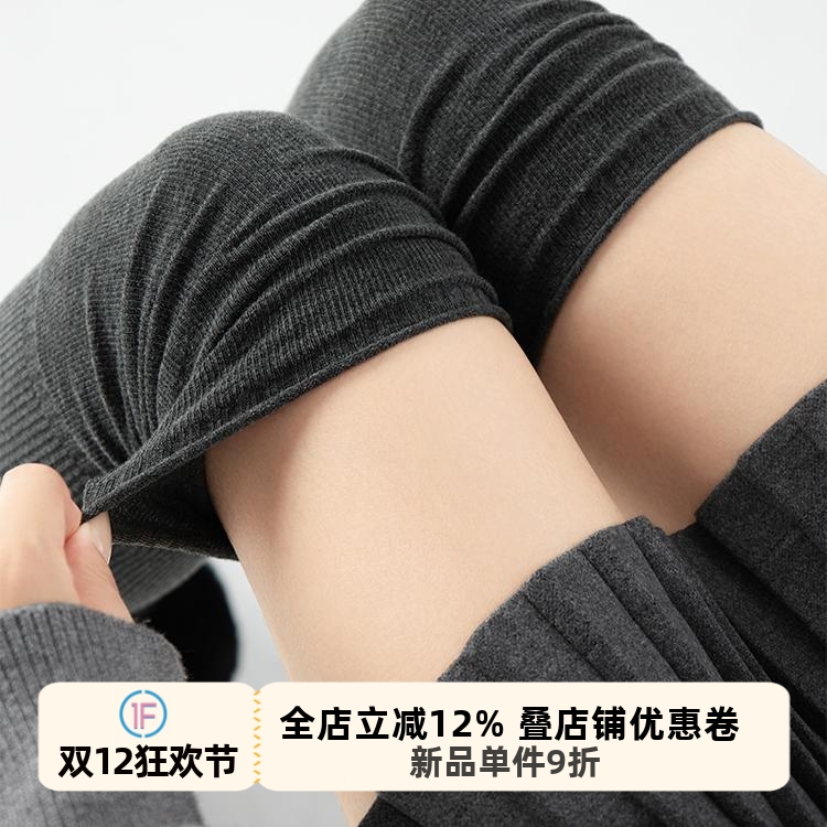 日系纯色拼接过膝靴子袜