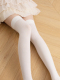 抵达一楼奶白过膝袜春夏薄款 天鹅绒防滑袜女日系JK白丝大腿高筒袜