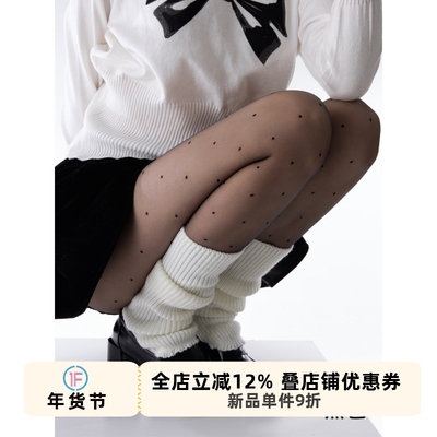 复古波点丝袜春夏防勾丝