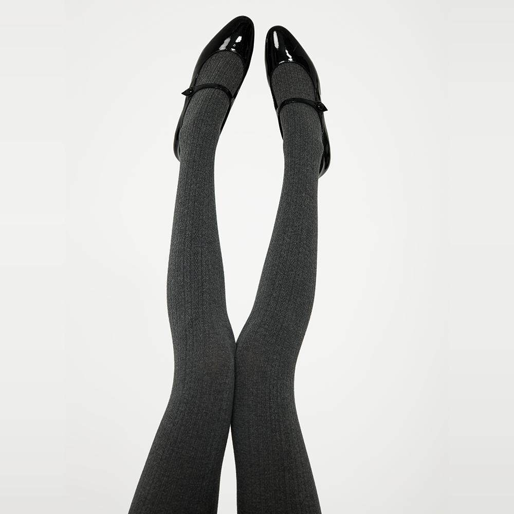 抵达一楼秋冬加绒奶白色连裤袜黑色显瘦美腿打底袜优雅麻花打底袜