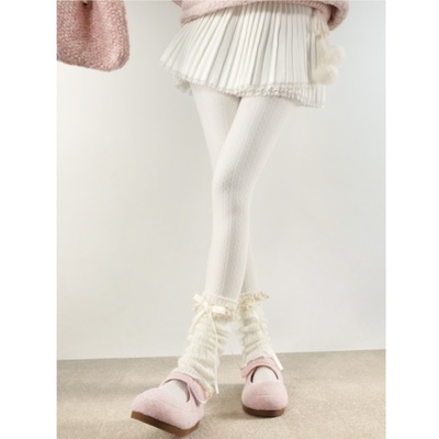 抵达一楼蝴蝶结蕾丝花边袜套