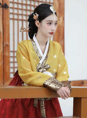 朝鲜韩服延吉旅拍新款高端韩国公主小姐古装宫廷民族定制礼服摄影