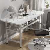 加固双横梁折叠桌台式 电脑桌家用书桌简约办公桌简易学习写字桌子