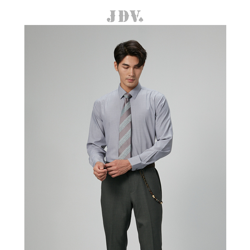 jdv商场同款灰色2021年秋季衬衫
