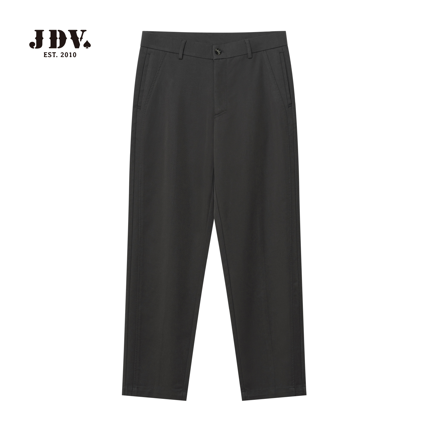 JDV浅灰色宽松九分裤基础款