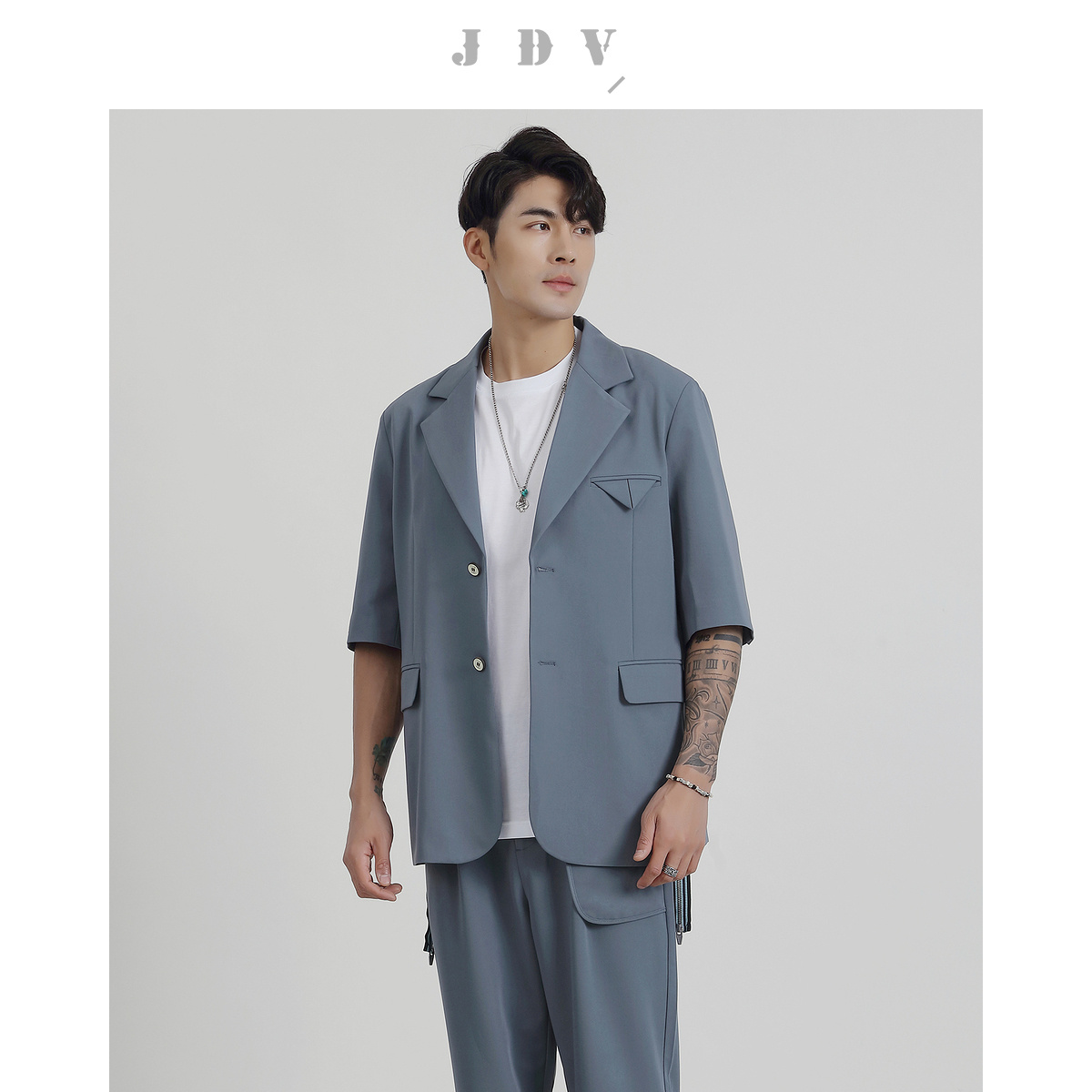 商场同款2021年春季新品短袖男装