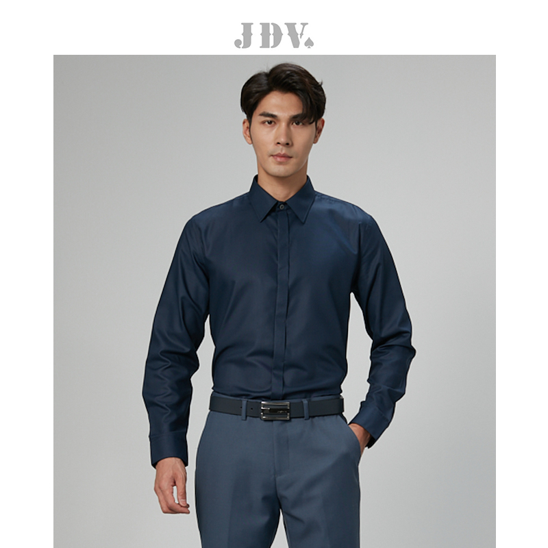 JDV正装衬衫长袖易打理