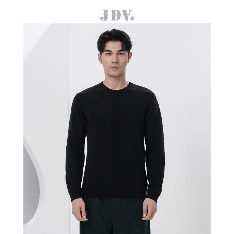 jdv低领绵羊毛保暖基础百搭毛衣
