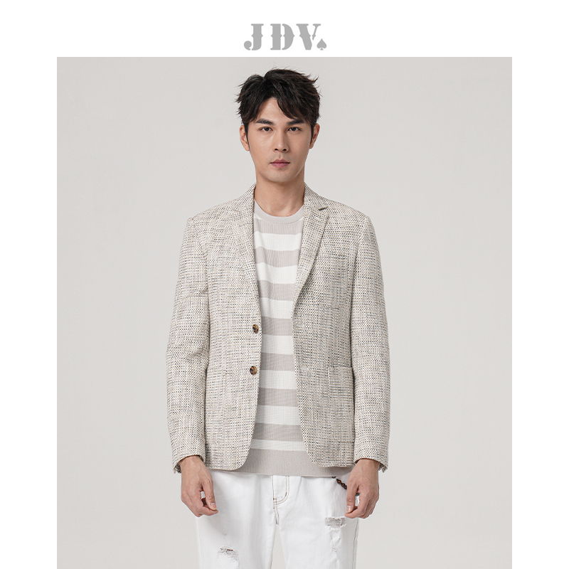 JDV米色时尚休闲西装外套