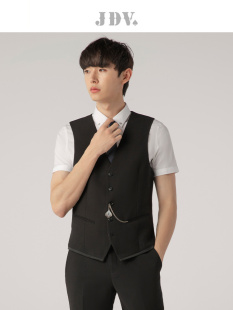 修身 男装 休闲职场通勤正装 新品 黑色马甲西服马甲 春季