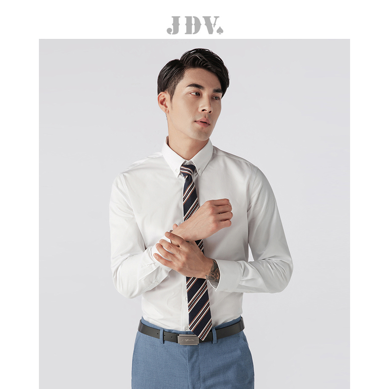 男装春秋职场通勤职简约衬衫