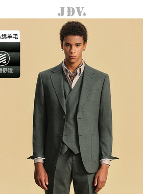 JDV奥莱旗舰店秋季折扣新品男装单排扣正装西装西服外套SMM4007