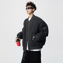 Grinch1928几物男装设计徐洛淇工作室SHIJOIN宽松休闲棒球领棉衣