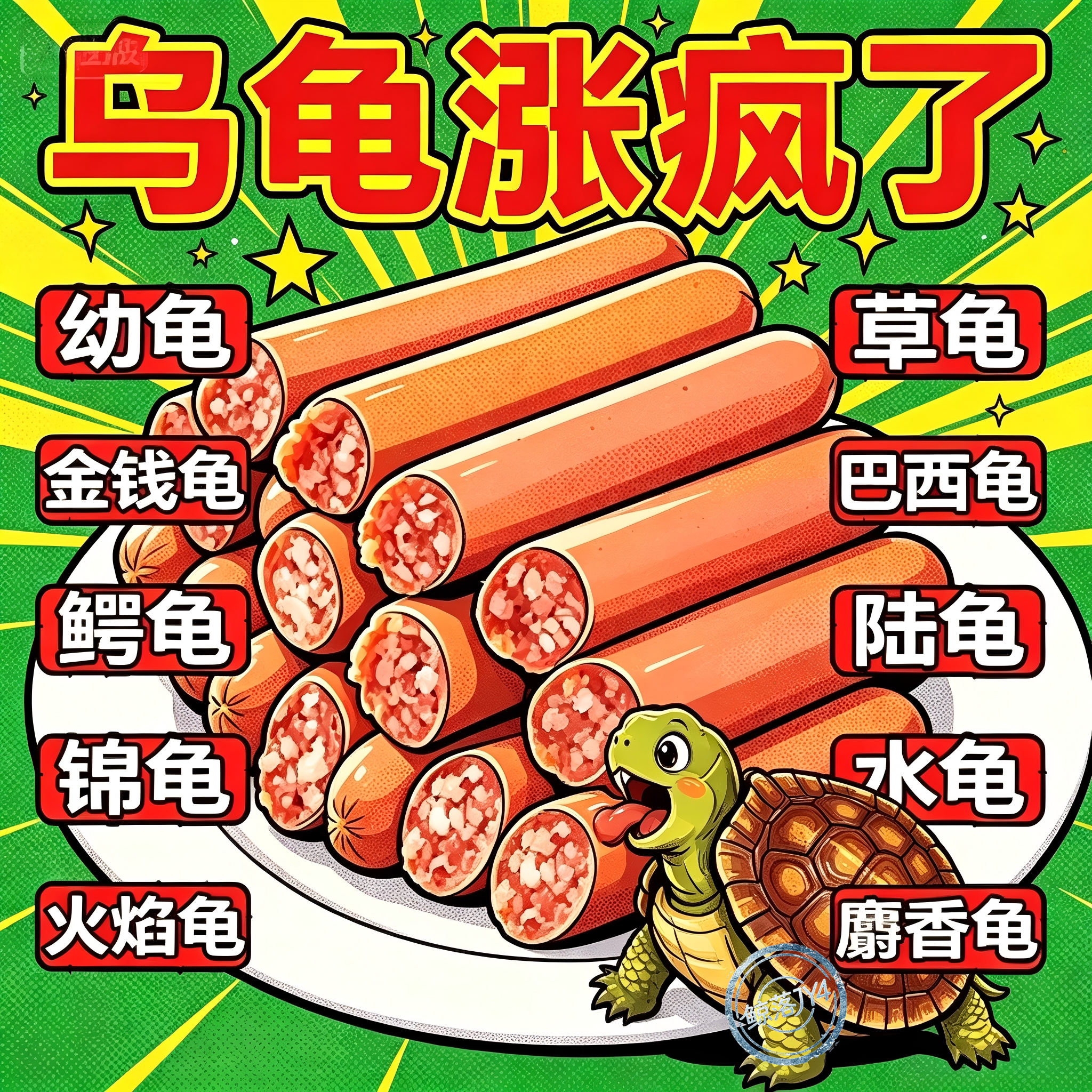 高钙营养均衡幼龟通用巴西龟粮