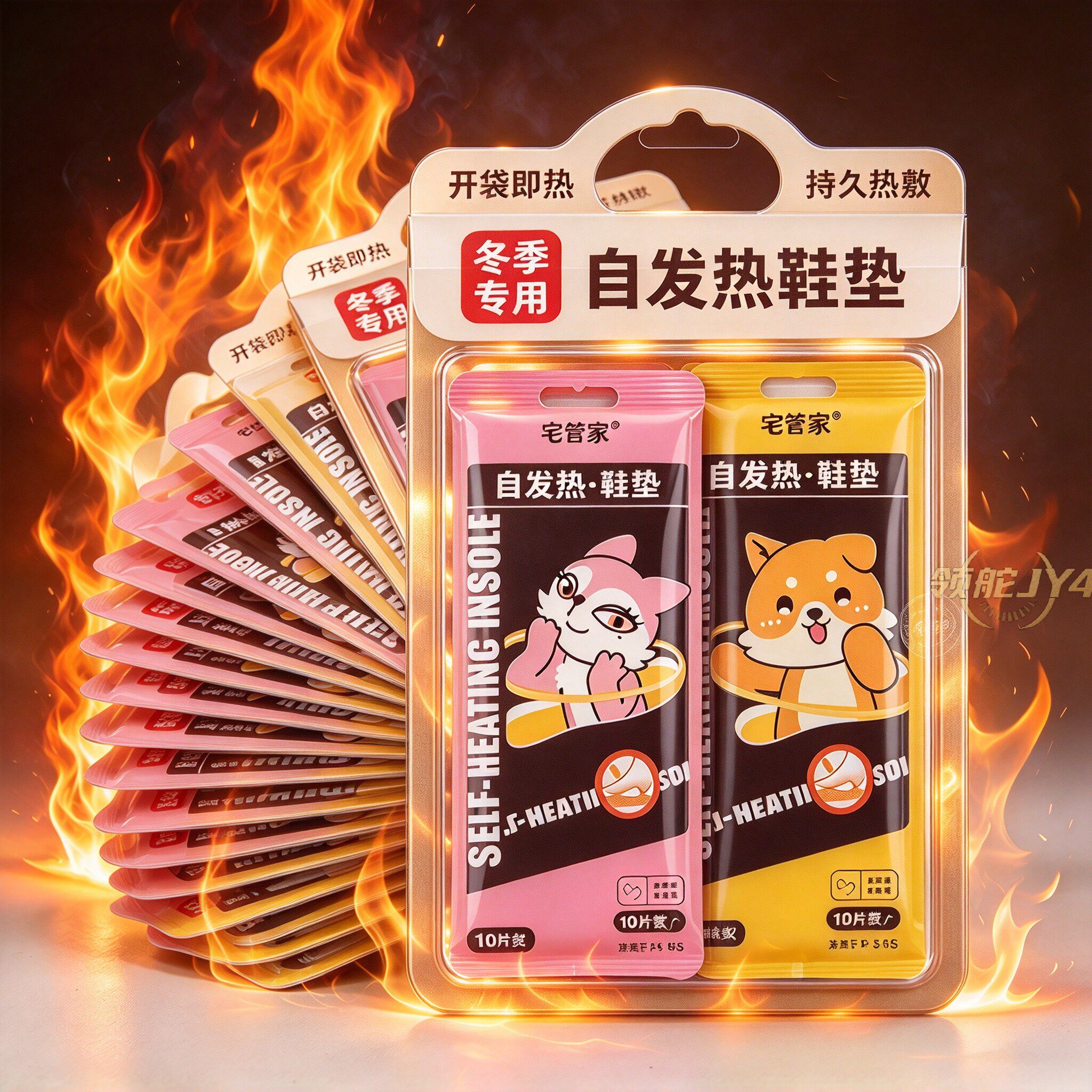 加强型自发热暖足鞋垫