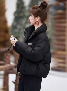 时尚加厚短款羽绒棉服女2026冬季新款洋气小个子面包服棉袄子外套