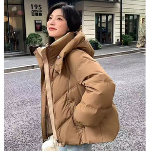 羽绒棉服女冬季2026年新款小个子短款加厚高端爆款洋气棉衣外套