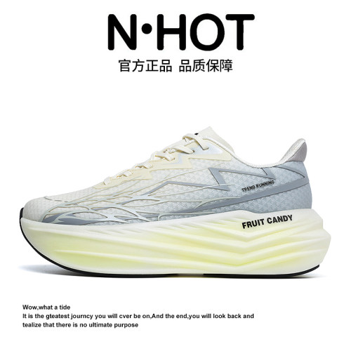 NHOT果冻系列夏季超轻网面透气运动跑鞋情侣欧若风厚底高弹慢跑鞋