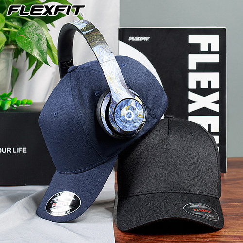 flexfit高顶全封闭弹力棒球帽