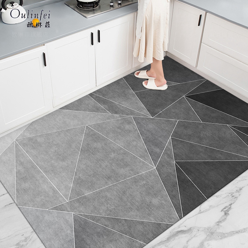 简约现代厨房地垫防污防油
