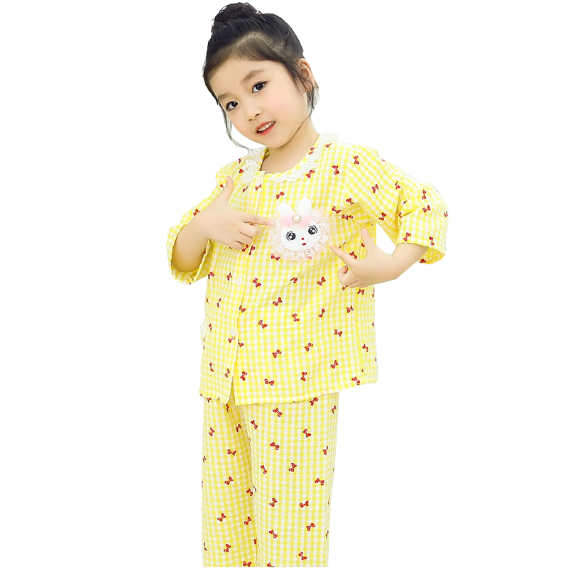 儿童睡衣长袖春秋小孩薄款家居服