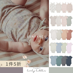 25SS宝宝碎花吊带短袖 5折■LENFANCE littles Lovely 包屁衣 现货