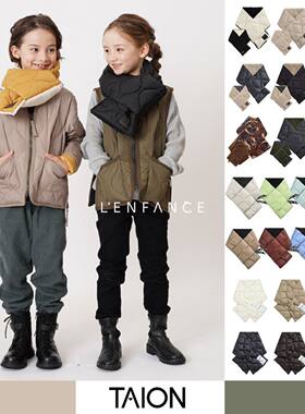 85折■LENFANCE 现货TAION 25AW儿童防水保暖800蓬双面戴羽绒围脖