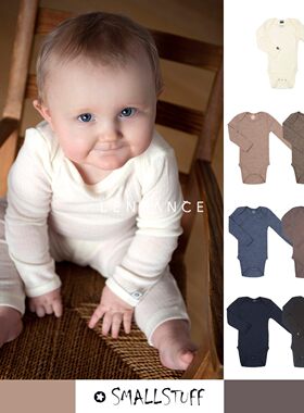 9折■LENFANCE 现货 smallstuff 25AW宝宝秋冬保暖羊毛长袖包屁衣