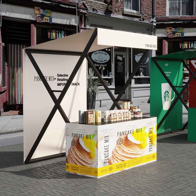 集市美食街小吃摊位架夜市可移动摊位架户外景区代行活动摊架