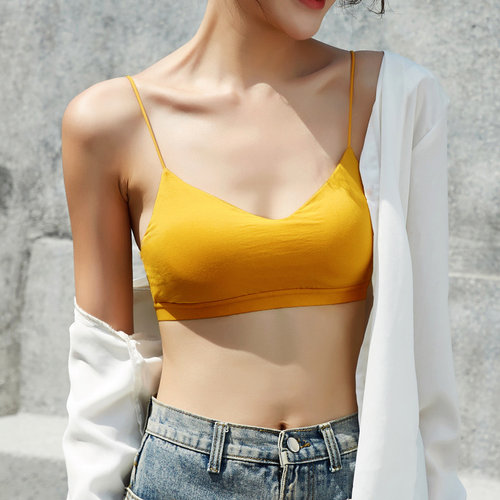 夏季薄款内衣细肩带美背抹胸