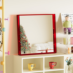 2025新款 饰镜 大号梳妆镜桌面亚克力大镜子化妆镜卧室轻奢高级感装