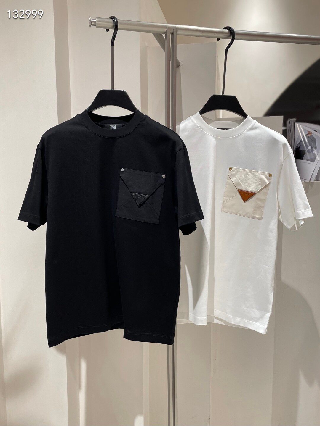 25秋冬新款 Cavalli CLASS男装圆领短袖T恤宽松版纯棉