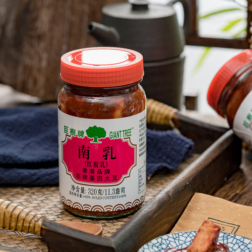 巨树牌320g瓶装红腐乳早餐饭菜