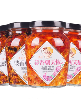 坛坛乡豉香瓶装农家拌面剁辣椒酱