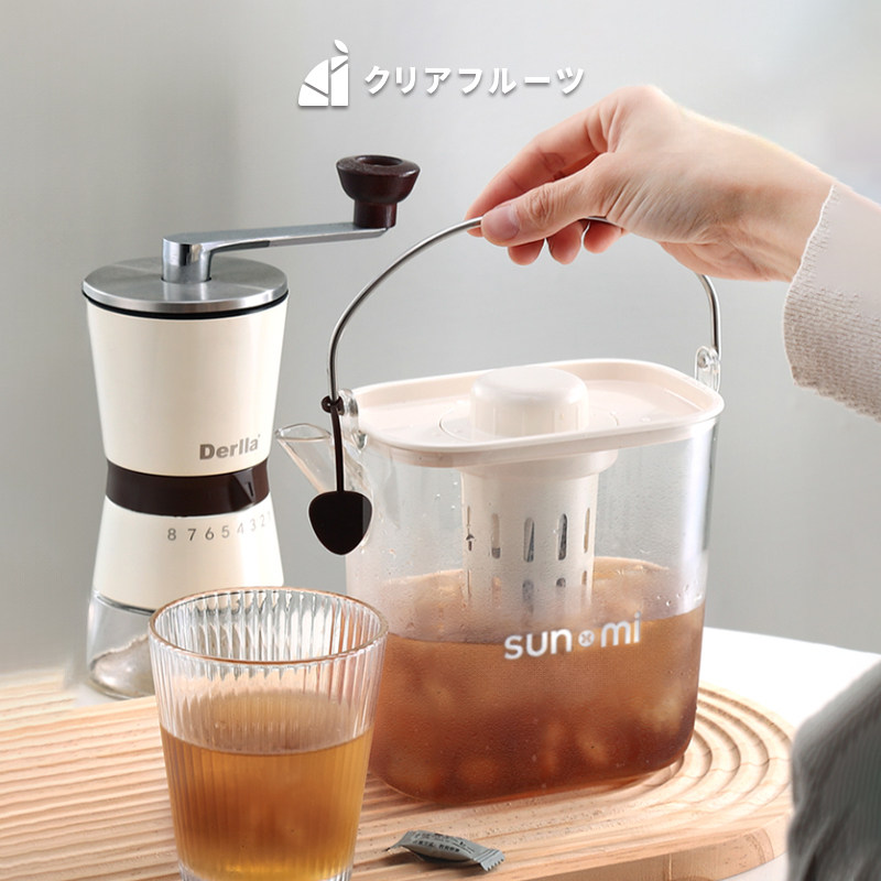 食品级凉水壶果汁桶奶油系图片