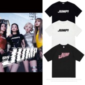 棉短袖 BP粉墨Jennie智秀Rose Lisa专辑JUMP应援衣服同款 T恤印花