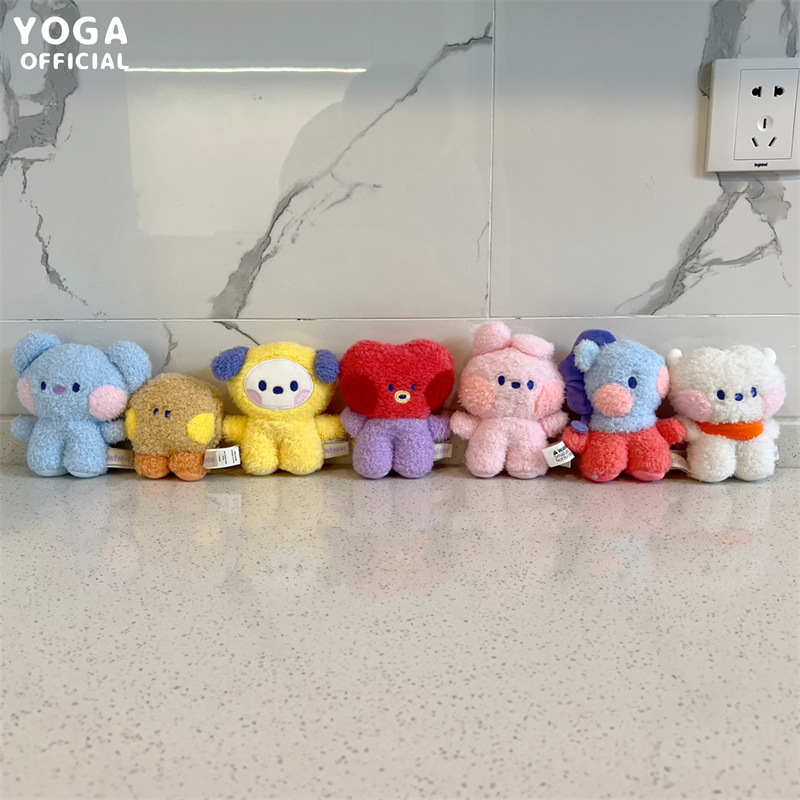 吊牌在少年团韩国mini毛绒玩偶挂件包挂饰金泰亨Tata田正国cooky